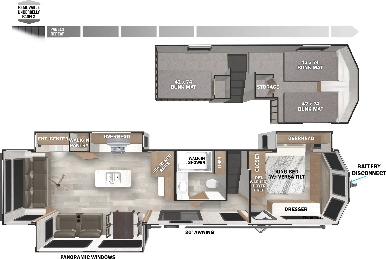 Wildwood Lodge 42DL Floorplan